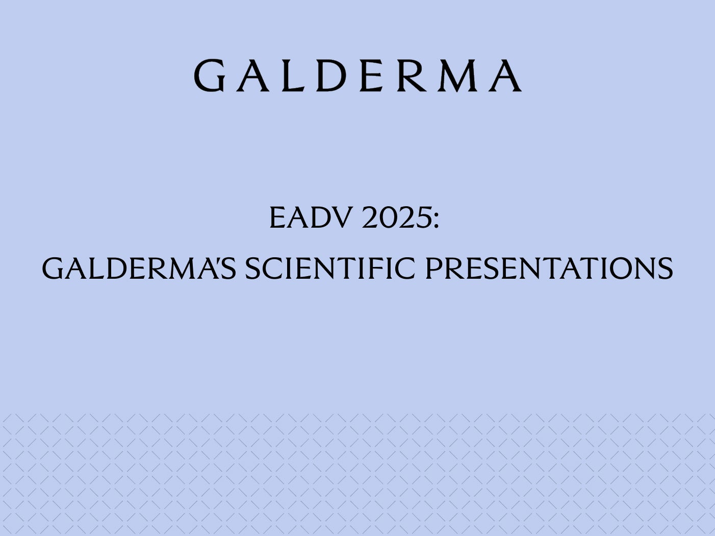 EADV 2025: Scientific presentations