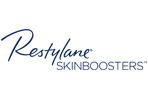 شعار Restylane® Skinboosters™ على خلفية زرقاء