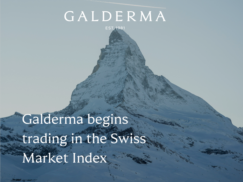 Galderma begins trading in the Swiss Market Index