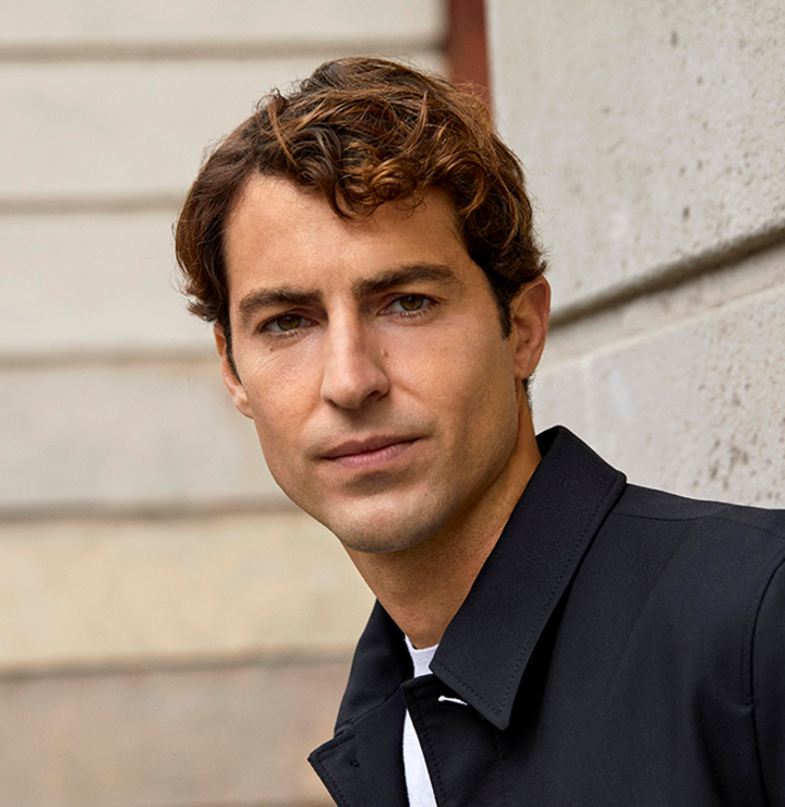Close-up portrait of a man looking into the camera